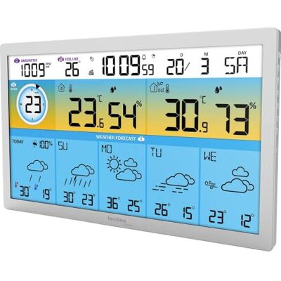 Technoline WD2500 WLAN Wetterstation mit Außensensor 4-Tage-Wettervorhersage Farbdisplay Temperatur & Luftfeuchtigkeit innen-außen Luftdruck Windgeschwindigkeit Technoline WD2500 WLAN Wetterstation mit Außensensor 4-Tage-Wettervorhersage Farbdisplay Temperatur & Luftfeuchtigkeit innen-außen Luftdruck Windgeschwindigkeit