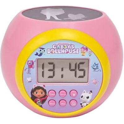 Lexibook , Gabby's Dollhouse, Projektor-Wecker, RL977GDHLXB Deckenprojektion, Timer, LCD-Display, Schlummerfunktion, Batteriebetrieben, Rosa Lexibook , Gabby's Dollhouse, Projektor-Wecker, RL977GDHLXB Deckenprojektion, Timer, LCD-Display, Schlummerfunktion, Batteriebetrieben, Rosa