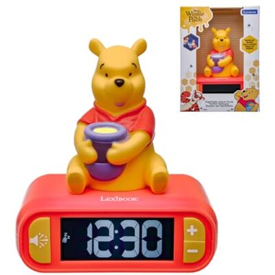 Lexibook , Digitaler Wecker mit Nachtlicht Winnie und Soundeffekten, Gelb, RL800WTPLXB Lexibook , Digitaler Wecker mit Nachtlicht Winnie und Soundeffekten, Gelb, RL800WTPLXB