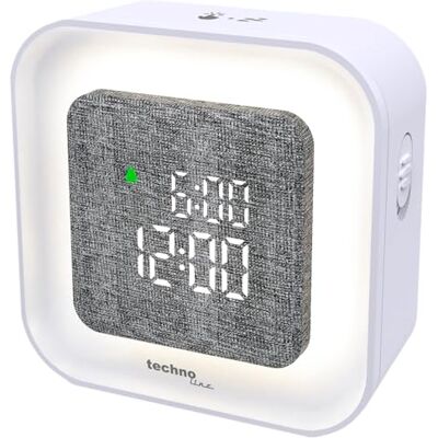 Technoline intelligenter LED Wecker, automatische Anpassung der Beleuchtung, digital, Nachtlicht, USB Kabel, dimmbare Beleuchtung, Nachtlicht Technoline intelligenter LED Wecker, automatische Anpassung der Beleuchtung, digital, Nachtlicht, USB Kabel, dimmbare Beleuchtung, Nachtlicht