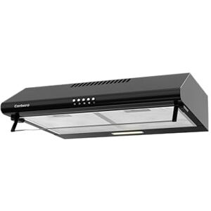 Corbero Corberó SELATI640B Konventionelle Dunstabzugshaube, 60 cm, Durchflussmenge 400 m³/h, 191,5 W, 3 Geschwindigkeitsstufen, 2 Aluminiumfilter, Kohlefilter, Energieeffizienzklasse D, Schwarz Corbero Corberó SELATI640B Konventionelle Dunstabzugshaube, 60 cm, Durchflussmenge 400 m³/h, 191,5 W, 3 Geschwindigkeitsstufen, 2 Aluminiumfilter, Kohlefilter, Energieeffizienzklasse D, Schwarz