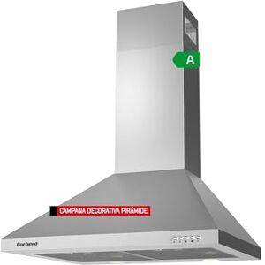 Corbero Corberó KURAMATHI660X Dekorative Dunstabzugshaube Pyramide Edelstahl, 60 cm, Durchflussmenge 621,71 m³/h, 165 W, 3 Geschwindigkeiten, 2 x Aluminiumfilter, Kohlefilter, Energieeffizienz A Corbero Corberó KURAMATHI660X Dekorative Dunstabzugshaube Pyramide Edelstahl, 60 cm, Durchflussmenge 621,71 m³/h, 165 W, 3 Geschwindigkeiten, 2 x Aluminiumfilter, Kohlefilter, Energieeffizienz A