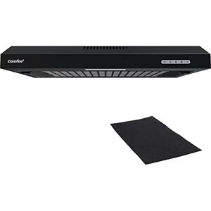Comfee ' CHU 3.6F17BB 60cm Unterbauhauben Dunstabzugshaube Unterbau mit Edelstahl, abnehmbarem Aluminiumfilter, 200m³/h Luftstrom, 2 Stufen, 1 LED-Licht, Schwarz Comfee ' CHU 3.6F17BB 60cm Unterbauhauben Dunstabzugshaube Unterbau mit Edelstahl, abnehmbarem Aluminiumfilter, 200m³/h Luftstrom, 2 Stufen, 1 LED-Licht, Schwarz