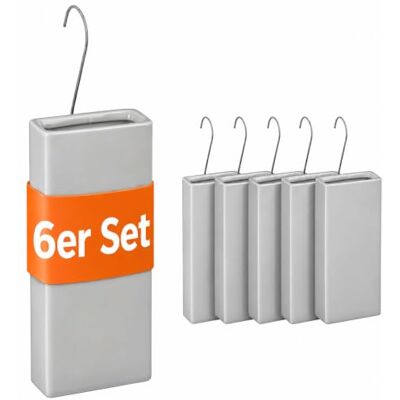 Relaxdays Luftbefeuchter Heizkörper, 6er Set, hellgrau Wasserverdunster Heizung, zum Hängen, Keramik, Raumbefeuchter Relaxdays Luftbefeuchter Heizkörper, 6er Set, hellgrau Wasserverdunster Heizung, zum Hängen, Keramik, Raumbefeuchter
