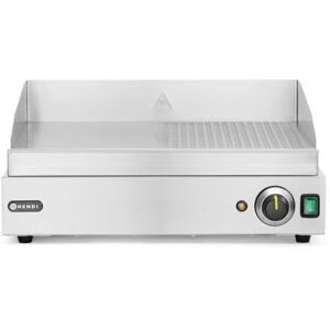 HENDI Grillplatte, Entnehmbare Festtschublade, Temperatur bis 300°C regelbar, 1/2 glatt und 1/2 gerillt, Elektrogrill, Tischgrill, Gastrogrill, 230V, 2400W, 550x380x(H)240mm, Edelstahl 18/0 HENDI Grillplatte, Entnehmbare Festtschublade, Temperatur bis 300°C regelbar, 1/2 glatt und 1/2 gerillt, Elektrogrill, Tischgrill, Gastrogrill, 230V, 2400W, 550x380x(H)240mm, Edelstahl 18/0