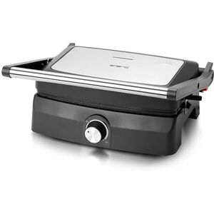 Emerio Kontaktgrill Panini Grill Sandwichmaker Tischgrill Grillfläche 23x14,5cm antihaftbeschichtet 750W fettarm grillen 180° Öffnung einstellbarer Thermostat Edelstahl CG-130861 Emerio Kontaktgrill Panini Grill Sandwichmaker Tischgrill Grillfläche 23x14,5cm antihaftbeschichtet 750W fettarm grillen 180° Öffnung einstellbarer Thermostat Edelstahl CG-130861
