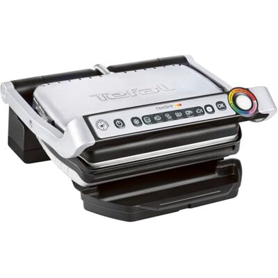 Tefal OptiGrill Kontaktgrill – Elektrogrill mit 6 automatischen Programmen, Garstufenanzeige und automatischer Temperaturanpassung, Auftau- und Manueller Modus, abnehmbare antihaftbeschichtete Platten Tefal OptiGrill Kontaktgrill – Elektrogrill mit 6 automatischen Programmen, Garstufenanzeige und automatischer Temperaturanpassung, Auftau- und Manueller Modus, abnehmbare antihaftbeschichtete Platten
