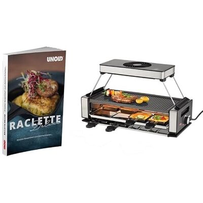 Unold Raclette SMOKELESS 8-Personen mit patentiertem Abzug & Rezeptbuch Geselliger Raclette-Genuss ohne Essensgeruch! 1.200 W, Dunstabzug mit Aktivkohlefilter, 8 Pfännchen Unold Raclette SMOKELESS 8-Personen mit patentiertem Abzug & Rezeptbuch Geselliger Raclette-Genuss ohne Essensgeruch! 1.200 W, Dunstabzug mit Aktivkohlefilter, 8 Pfännchen