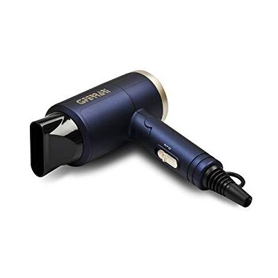G3 Ferrari G30039 Belcabelo Reise-Haartrockner, 1200 W, 2 Geschwindigkeiten, 3 Temperaturstufen, Doppelspannung 120V/230V, Blau/Gold G3 Ferrari G30039 Belcabelo Reise-Haartrockner, 1200 W, 2 Geschwindigkeiten, 3 Temperaturstufen, Doppelspannung 120V/230V, Blau/Gold