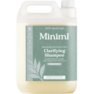 Miniml Natürliches Öko-Haarshampoo — Nachfüllpackung mit Teebaum und Minze für empfindliche Kopfhaut und Haut, für Männer und Frauen, tierversuchsfrei, veganes Shampoo — für fettiges Miniml Natürliches Öko-Haarshampoo — Nachfüllpackung mit Teebaum und Minze für empfindliche Kopfhaut und Haut, für Männer und Frauen, tierversuchsfrei, veganes Shampoo — für fettiges
