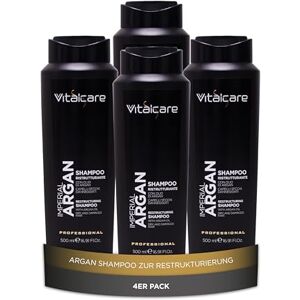 Vitalcare Imperial Argan – Restrukturierendes Shampoo, für trockenes und strapaziertes Haar, Restrukturierendes Shampoo mit Arganöl, 4 x 500 ml Vitalcare Imperial Argan – Restrukturierendes Shampoo, für trockenes und strapaziertes Haar, Restrukturierendes Shampoo mit Arganöl, 4 x 500 ml
