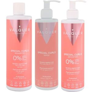Valquer Laboratorios Valquer Spezial-Pack: 400 ml Shampoo, 275 ml Maske und 300 ml Aktivierungs-Booster. Curly-Methode für definierte Locken. Spendet Feuchtigkeit und macht das Haar geschmeidig mit pflanzlichem Keratin. Valquer Laboratorios Valquer Spezial-Pack: 400 ml Shampoo, 275 ml Maske und 300 ml Aktivierungs-Booster. Curly-Methode für definierte Locken. Spendet Feuchtigkeit und macht das Haar geschmeidig mit pflanzlichem Keratin.