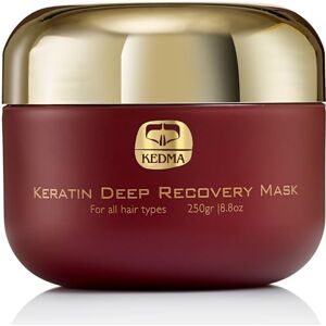 KEDMA Tiefenreparatur-Haarmaske Nährt und revitalisiert trockenes und geschädigtes Haar Mit Keratin und Mineralien aus dem Toten Meer Sulfat- und Parabenfrei 250g KEDMA Tiefenreparatur-Haarmaske Nährt und revitalisiert trockenes und geschädigtes Haar Mit Keratin und Mineralien aus dem Toten Meer Sulfat- und Parabenfrei 250g