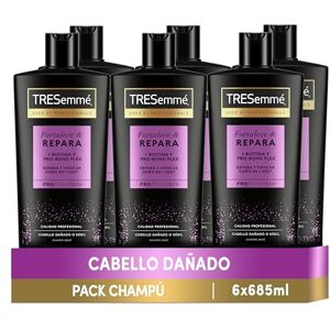 TRESemmé Repair & Stärkt Shampoo für geschädigtes oder schwaches Haar mit Biotin, schützt vor 7 Haarschäden, 6 x 685 ml TRESemmé Repair & Stärkt Shampoo für geschädigtes oder schwaches Haar mit Biotin, schützt vor 7 Haarschäden, 6 x 685 ml