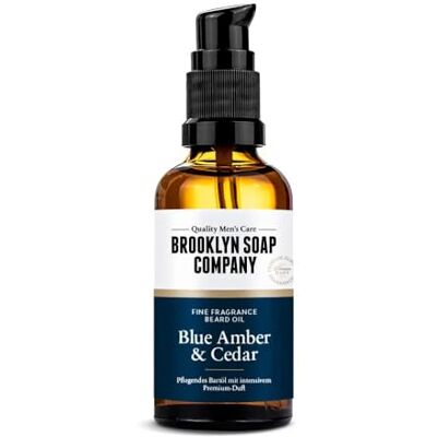 Brooklyn Soap Company , Bartöl 50 ml Blue Amber & Cedar Pflegendes Bart Öl für Herren Für die tägliche Bartpflege Beard Oil in Reisegröße, ideal als Geschenk für Männer Brooklyn Soap Company , Bartöl 50 ml Blue Amber & Cedar Pflegendes Bart Öl für Herren Für die tägliche Bartpflege Beard Oil in Reisegröße, ideal als Geschenk für Männer