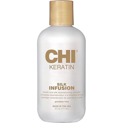 CHI Keratin Silk Infusion, hydratisierendes serum zur Wiederherstellung von Weichheit & Glanz, hilft bei trockenem, geschädigtem Haar, sulfatfrei, 170 ml CHI Keratin Silk Infusion, hydratisierendes serum zur Wiederherstellung von Weichheit & Glanz, hilft bei trockenem, geschädigtem Haar, sulfatfrei, 170 ml