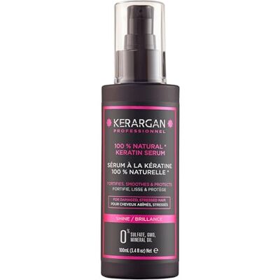 KERARGAN Ultra reparierendes Haarserum mit Keratin für strapazierte Haare Schützend, Glättend Natürliche Öle aus Rizinus, Macadamia, Argan Ohne Sulfate, GVO, Mineralöl 100ml KERARGAN Ultra reparierendes Haarserum mit Keratin für strapazierte Haare Schützend, Glättend Natürliche Öle aus Rizinus, Macadamia, Argan Ohne Sulfate, GVO, Mineralöl 100ml
