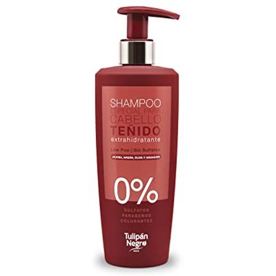 TULIPAN NEGRO Tulipan Schwarz, Gefärbtes Haar Shampoo Sulfate und Paraben, Extrahidratante, 500 ml TULIPAN NEGRO Tulipan Schwarz, Gefärbtes Haar Shampoo Sulfate und Paraben, Extrahidratante, 500 ml