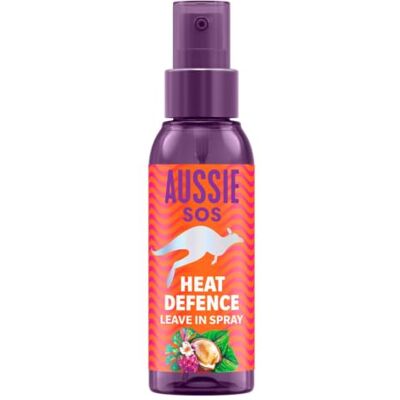 Aussie SOS Hitzeschutzspray, ohne Ausspülen, 100 ml, entwirrt und schützt vor Hitze, hält das Haar 100 Stunden lang Feuchtigkeit, mit australischen Superfoods, vegane Formel Aussie SOS Hitzeschutzspray, ohne Ausspülen, 100 ml, entwirrt und schützt vor Hitze, hält das Haar 100 Stunden lang Feuchtigkeit, mit australischen Superfoods, vegane Formel