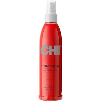 CHI 44 Iron Guard Thermal Protection Spray, nährende Formel, die hilft, Hitzeschäden zu widerstehen & Frizz zu bändigen, klar, 227 ml CHI 44 Iron Guard Thermal Protection Spray, nährende Formel, die hilft, Hitzeschäden zu widerstehen & Frizz zu bändigen, klar, 227 ml