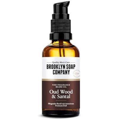 Brooklyn Soap Company Bartöl 50 ml Oud Wood & Santal Pflegendes Bart Öl für Herren Für die tägliche Bartpflege Beard Oil in Reisegröße, ideal als Geschenk für Männer Brooklyn Soap Company Bartöl 50 ml Oud Wood & Santal Pflegendes Bart Öl für Herren Für die tägliche Bartpflege Beard Oil in Reisegröße, ideal als Geschenk für Männer