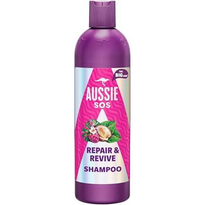 Aussie SOS Repair & Revive Shampoo 500ml für Weiches, Glattes und Hydriertes Haar, Hilft bei Reparatur und Schutz vor Schäden, Vegan, mit Australischen Superfoods Angereichert Aussie SOS Repair & Revive Shampoo 500ml für Weiches, Glattes und Hydriertes Haar, Hilft bei Reparatur und Schutz vor Schäden, Vegan, mit Australischen Superfoods Angereichert