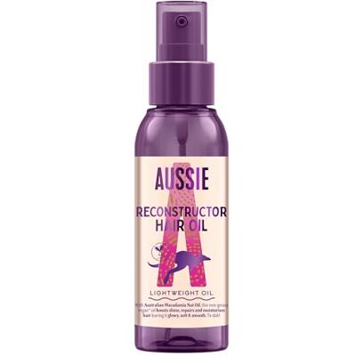 Aussie Haaraufbauöl, 100 ml, leichtes Öl, das den Glanz erhöht, repariert und feuchtigkeitsspendend macht das Haar strahlend, weich und glatt. CrueltyFree, fettfreie Formel Aussie Haaraufbauöl, 100 ml, leichtes Öl, das den Glanz erhöht, repariert und feuchtigkeitsspendend macht das Haar strahlend, weich und glatt. CrueltyFree, fettfreie Formel
