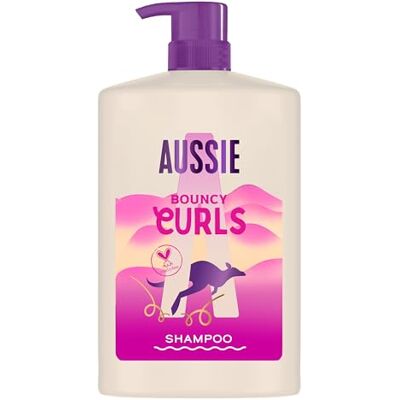 Aussie Bouncy Curls Shampoo 1000ml, Sanfte Reinigung und Feuchtigkeit für Welliges und Lockiges Haar, mit Jojoba, Kokos und Australischen Macadamianüssen, Silikonfrei, Vegan und Tierversuchsfrei Aussie Bouncy Curls Shampoo 1000ml, Sanfte Reinigung und Feuchtigkeit für Welliges und Lockiges Haar, mit Jojoba, Kokos und Australischen Macadamianüssen, Silikonfrei, Vegan und Tierversuchsfrei