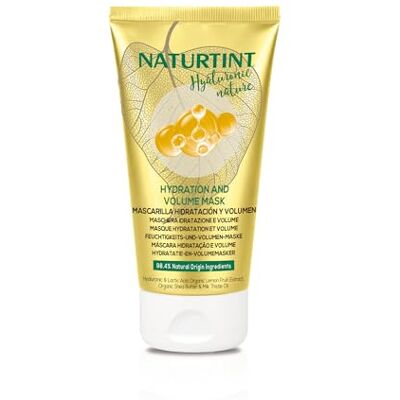 Naturtint Hyaluronic Nature Hydration & Volume Maske, 150 ml Mit fermentierter Hyaluronsäure und 98,4 % natürlichen Inhaltsstoffen. Stärkt das Haar und beruhigt die Kopfhaut. 150 ml Naturtint Hyaluronic Nature Hydration & Volume Maske, 150 ml Mit fermentierter Hyaluronsäure und 98,4 % natürlichen Inhaltsstoffen. Stärkt das Haar und beruhigt die Kopfhaut. 150 ml