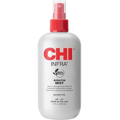 CHI Keratin Mist, stärkendes Haarspray zur Wiederherstellung der Weichheit & Schutz vor Hitzeschäden, parabenfrei, 340 ml CHI Keratin Mist, stärkendes Haarspray zur Wiederherstellung der Weichheit & Schutz vor Hitzeschäden, parabenfrei, 340 ml