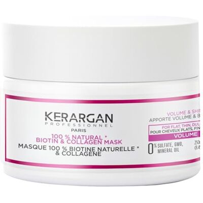 KERARGAN Biotin-Kollagen Volumen-Haarmaske für feines Haar 250ml KERARGAN Biotin-Kollagen Volumen-Haarmaske für feines Haar 250ml