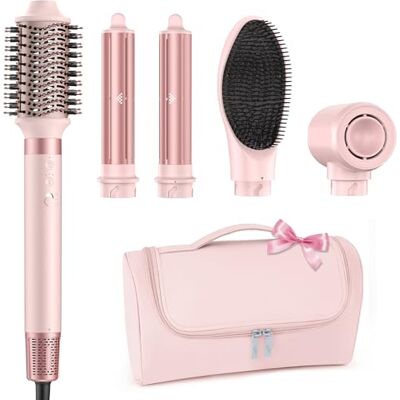MESCOMB 5 in 1 Hairstyler und Ionen Haartrockner, mit Auto-Lockenaufsatz, Keine Hitzeschäden, Schnelltrocknend,Locken,Volumen,Glätten,Für alle Anlässe,Perfektes Geschenk ,Reisetasche MESCOMB 5 in 1 Hairstyler und Ionen Haartrockner, mit Auto-Lockenaufsatz, Keine Hitzeschäden, Schnelltrocknend,Locken,Volumen,Glätten,Für alle Anlässe,Perfektes Geschenk ,Reisetasche