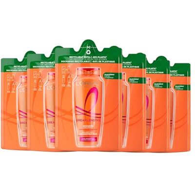 Elvive L'Oréal Paris Dream Length Super Aufbau Shampoo Nachfüllpack, 250ml Multipack x6 Elvive L'Oréal Paris Dream Length Super Aufbau Shampoo Nachfüllpack, 250ml Multipack x6