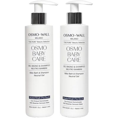 OSMO WALL OsmoWall Kit 2 Osmo Baby Care Bade-Shampoo, neutral, für Kinder und Babys, milde Anti-Trrime-Formel, mit Aloe Vera Gel aus biologischem Anbau. Dermatologisch getestet. 2 x 250 ml OSMO WALL OsmoWall Kit 2 Osmo Baby Care Bade-Shampoo, neutral, für Kinder und Babys, milde Anti-Trrime-Formel, mit Aloe Vera Gel aus biologischem Anbau. Dermatologisch getestet. 2 x 250 ml