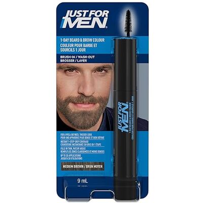 Just for men Ritocco Instantaneo Del Grigio Barba E Sopracciglia Per Uomo, Colorazione Temporanea Per Un Look Più Folto E Ben Definito, Fino A 30 Applicazioni, Colore Marrone Medio Just for men Ritocco Instantaneo Del Grigio Barba E Sopracciglia Per Uomo, Colorazione Temporanea Per Un Look Più Folto E Ben Definito, Fino A 30 Applicazioni, Colore Marrone Medio