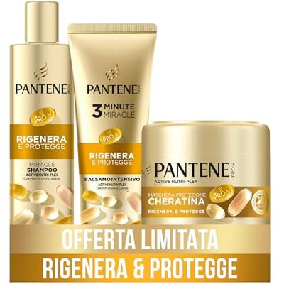 Pantene Geschenkset Regeneriert & schützt Miracle Shampoo 250 ml, Intensivbalsam 200 ml, Maske 300 ml Pantene Geschenkset Regeneriert & schützt Miracle Shampoo 250 ml, Intensivbalsam 200 ml, Maske 300 ml