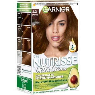 Garnier Nährende Goldbraune Haarfarbe - Dauerhaft, Natürlicher Kaffee-Ton Garnier Nährende Goldbraune Haarfarbe - Dauerhaft, Natürlicher Kaffee-Ton