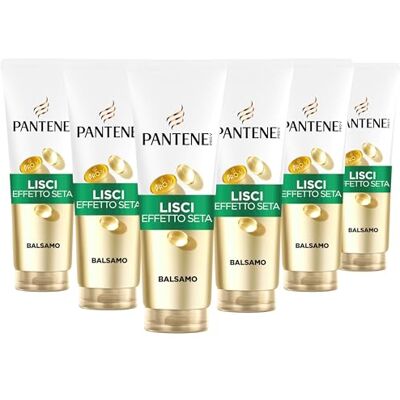 Pantene Pro-V Glatter Seideneffekt-Conditioner, 6 x 230 ml für krauses und stumpfes Haar, täglicher Conditioner, mit Vitamin B5 und Nährstoffmischung, ohne Mineralöl und Farbstoffe, Active Pantene Pro-V Glatter Seideneffekt-Conditioner, 6 x 230 ml für krauses und stumpfes Haar, täglicher Conditioner, mit Vitamin B5 und Nährstoffmischung, ohne Mineralöl und Farbstoffe, Active