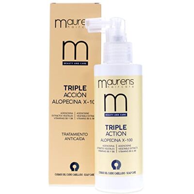 Maurens Alopecine X-100 Behandlung gegen Haarausfall, dreifache Wirkung, stimuliert das Wachstum und stärkt die Wurzel, mit Adenosin, Capixyl und Keratin, ohne Ausspülen, 150 ml Maurens Alopecine X-100 Behandlung gegen Haarausfall, dreifache Wirkung, stimuliert das Wachstum und stärkt die Wurzel, mit Adenosin, Capixyl und Keratin, ohne Ausspülen, 150 ml