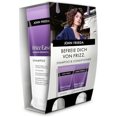 John Frieda Frizz Ease Wunder-Reparatur Vorteilsset Shampoo/Conditioner Inhalt: 1x 250 ml Shampoo, 1x 250 ml Conditioner John Frieda Frizz Ease Wunder-Reparatur Vorteilsset Shampoo/Conditioner Inhalt: 1x 250 ml Shampoo, 1x 250 ml Conditioner