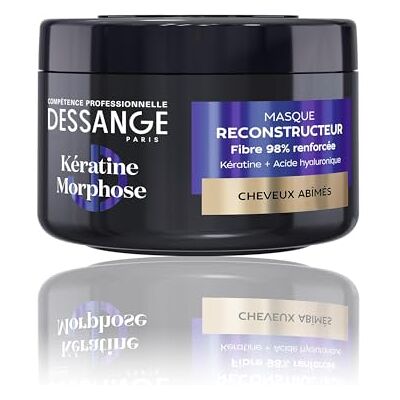 Dessange Haarmaske Keratin Morphose – Formel angereichert mit pflanzlichem Keratin & Hyaluronsäure – regenerierende Pflege – repariert & schützt die Haarfaser – beschädigtes Haar – 280 ml Dessange Haarmaske Keratin Morphose – Formel angereichert mit pflanzlichem Keratin & Hyaluronsäure – regenerierende Pflege – repariert & schützt die Haarfaser – beschädigtes Haar – 280 ml