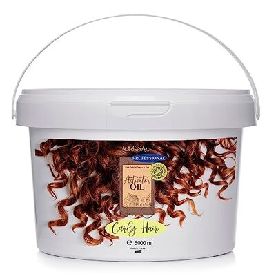 tradicity ORGANIC FARM Locken Haar Öl CURL ACTIVATOR Anti Frizz Behandlung Intensive Feuchtigkeit und Schutz Definiert Locken und Wellen Für alle Arten von lockigem Haar, 5 Liter tradicity ORGANIC FARM Locken Haar Öl CURL ACTIVATOR Anti Frizz Behandlung Intensive Feuchtigkeit und Schutz Definiert Locken und Wellen Für alle Arten von lockigem Haar, 5 Liter