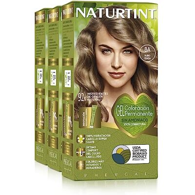 Naturtint Biobased Haarfarbe Oohne Ammoniak 8A Aschblond Hoher Anteil an natürlichen Inhaltsstoffen 3er Pack 510 ml Naturtint Biobased Haarfarbe Oohne Ammoniak 8A Aschblond Hoher Anteil an natürlichen Inhaltsstoffen 3er Pack 510 ml