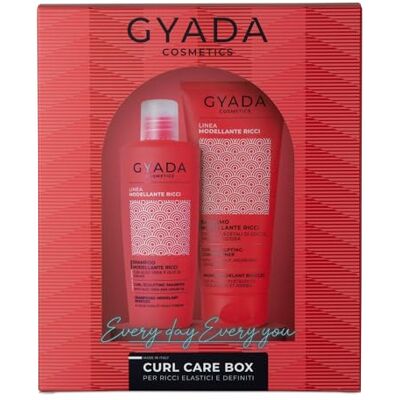 GYADA COSMETICS , Curl Care Box Geschenkset für lockiges Haar, Shampoo und Pflegespülung auf Basis von Aloe Vera-Saft, Leinöl, Kokosnuss, Argan und Jojoba, 250 ml + 200 ml GYADA COSMETICS , Curl Care Box Geschenkset für lockiges Haar, Shampoo und Pflegespülung auf Basis von Aloe Vera-Saft, Leinöl, Kokosnuss, Argan und Jojoba, 250 ml + 200 ml