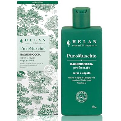Helan Puro Muschio – 2-in-1 Shampoo und Duschgel für Männer und Frauen mit antioxidativem Vitamin C, sanft für weiche Haut – 94% natürlichen Ursprungs, Duschgel für Körper und Haar Helan Puro Muschio – 2-in-1 Shampoo und Duschgel für Männer und Frauen mit antioxidativem Vitamin C, sanft für weiche Haut – 94% natürlichen Ursprungs, Duschgel für Körper und Haar