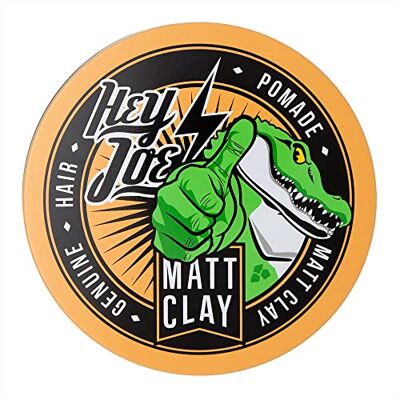 HEY JOE ! Genuine Hair Pomade Matt Clay Pro Size Cera Mate para Pelo con Fijación Media Alta 350 ml HEY JOE ! Genuine Hair Pomade Matt Clay Pro Size Cera Mate para Pelo con Fijación Media Alta 350 ml