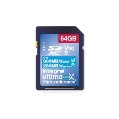 Integral UltimaPro X2 64GB UHS-II V90 Speicherkarte - Speicherkarte Integral UltimaPro X2 64GB UHS-II V90 Speicherkarte - Speicherkarte