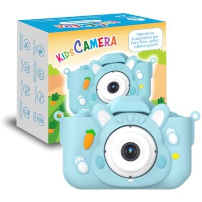 Paladin KidsCamera Bibi der Hase 2K – Kamera für Kinder ab 3 Jahren mit 4 GB Speicherkarte enthalten, Foto, Video, Spiele und Filter – erste Digitalkamera Geschenk Geburtstag Mädchen Paladin KidsCamera Bibi der Hase 2K – Kamera für Kinder ab 3 Jahren mit 4 GB Speicherkarte enthalten, Foto, Video, Spiele und Filter – erste Digitalkamera Geschenk Geburtstag Mädchen