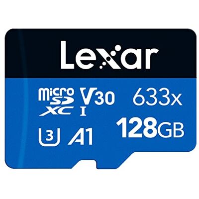Lexar 633x 128GB Micro SD Karte - UHS-I U3 V30 - 100MB/s - MicroSD Speicherkarte Lexar 633x 128GB Micro SD Karte - UHS-I U3 V30 - 100MB/s - MicroSD Speicherkarte
