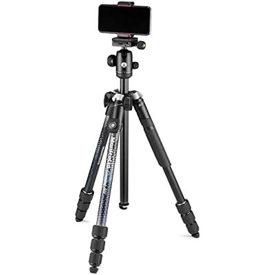 Manfrotto Element MII Kamera- und Handystativ, Aluminium Reisestativ mit Kugelkopf und Bluetooth, für Smartphones, DSLR, CSC und Kompaktkameras, Fotozubehör, Content Creation, Video-Blogs Manfrotto Element MII Kamera- und Handystativ, Aluminium Reisestativ mit Kugelkopf und Bluetooth, für Smartphones, DSLR, CSC und Kompaktkameras, Fotozubehör, Content Creation, Video-Blogs